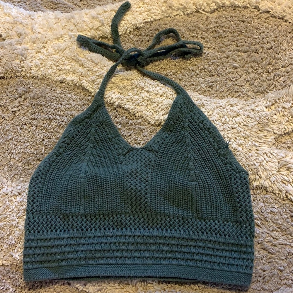 Aerie crocheted top size medium